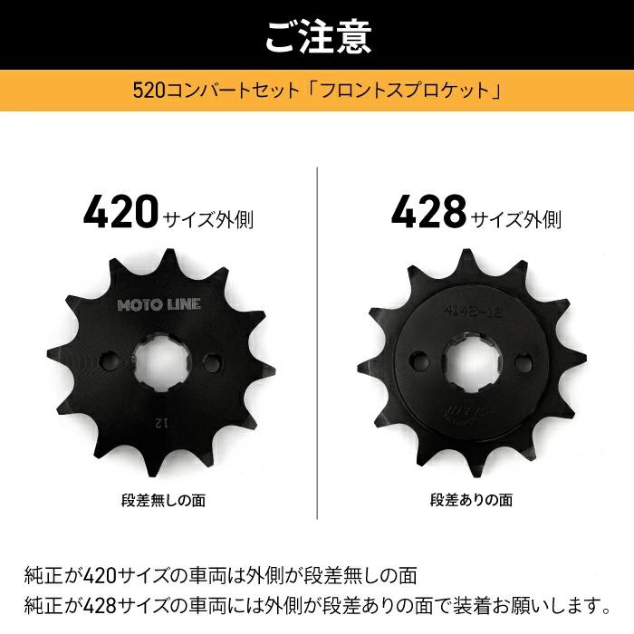 ホンダ ハンターカブCT125 JA65用 加速(トルク)型 520コンバートセット