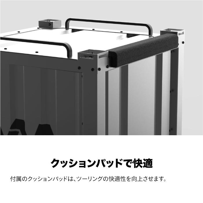ニアナ コンテナトップボックス アルミトップケース 68リットル NIANA Lサイズ リアボックス ツーリング 防犯_8
