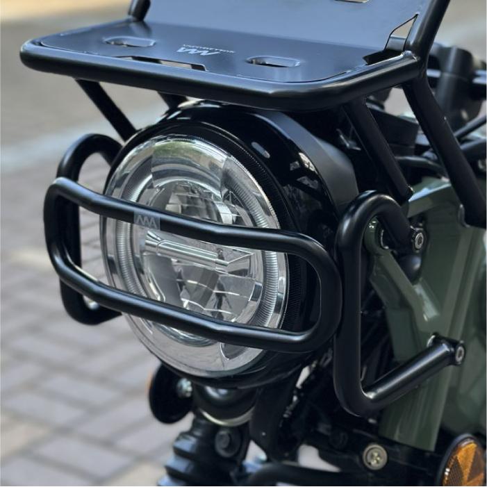 ニアナ ヘッドライトラック ブラック ホンダ CT125 JA65用 ハンターカブ HONDA NIANA HEADLIGHT RACK 積載の画像