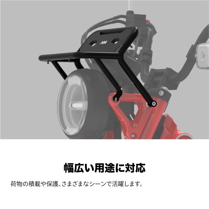 ニアナ ヘッドライトラック ブラック ホンダ CT125 JA65用 ハンターカブ HONDA NIANA HEADLIGHT RACK 積載の画像