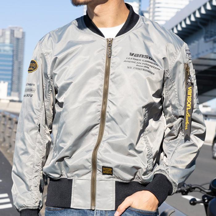 VANSON（バンソン） 【在庫限り】バンソン SVS2403S ナイロンMA-1