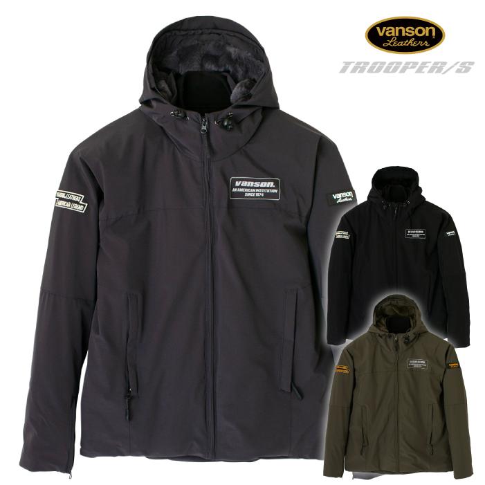 【値下げ中】Vanson バイカージャケット 黒 VANSON（バンソン） SVS2506W フーディージャケット バイク 2025-26年