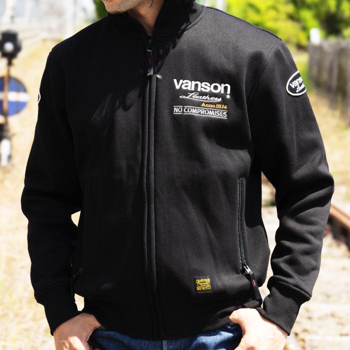 VANSON（バンソン） SVS2607W スウェットジャケット バイク 26-27年