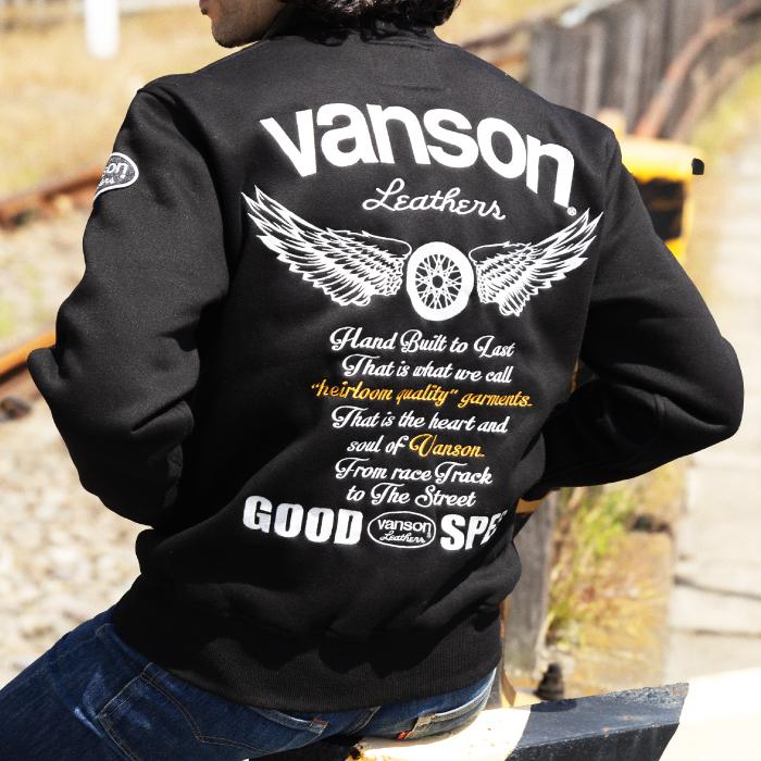 VANSON（バンソン） SVS2607W スウェットジャケット バイク 26-27年