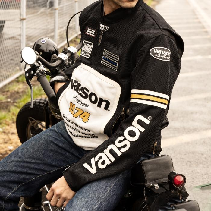 【VINSON】希少 バンソン メッシュバイカージャケット 3XL 黒 Amazon | [バンソン] メッシュライダースジャケット ブラック/ホワイト