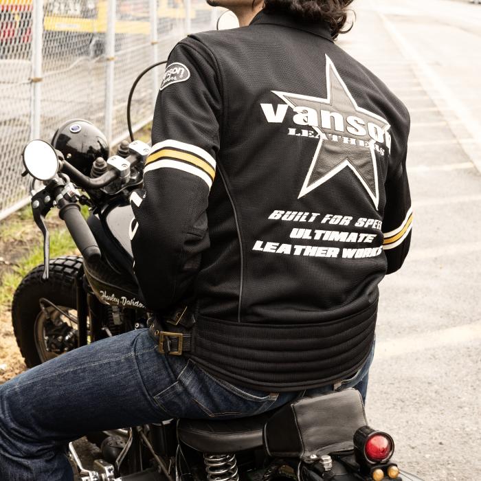 VANSON（バンソン） VS26105S メッシュライダースジャケット バイク