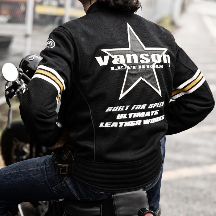 VANSON（バンソン） VS26105S メッシュライダースジャケット バイク