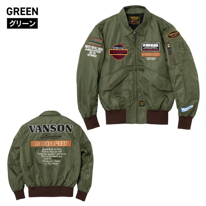 VANSON（バンソン） VS26106S フライトジャケット バイク 26-27年秋冬