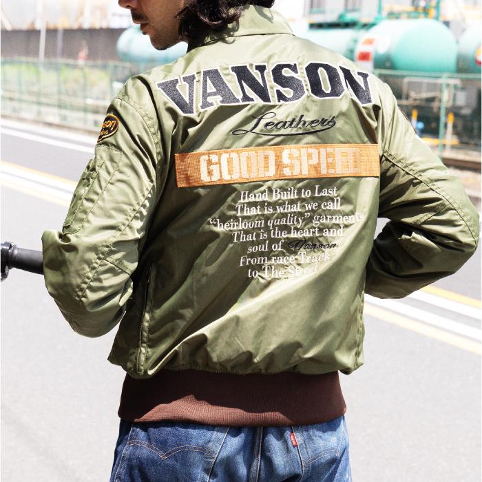 VANSON（バンソン） VS26106S フライトジャケット バイク 26-27年秋冬