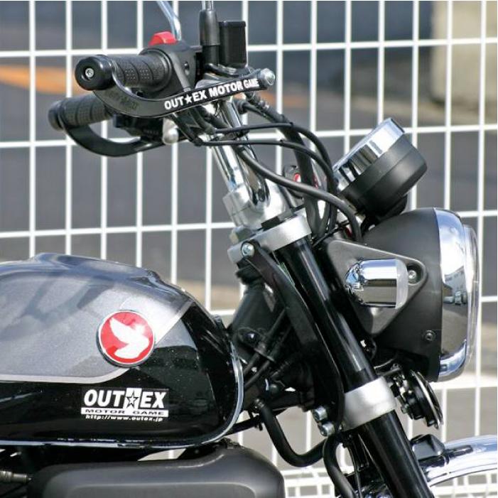 OUTEX ステアリング ステムスタビライザー　グローイングレッド（焼付塗装） OUTEX ステアリング ステム スタビライザー SS19-RED レッド