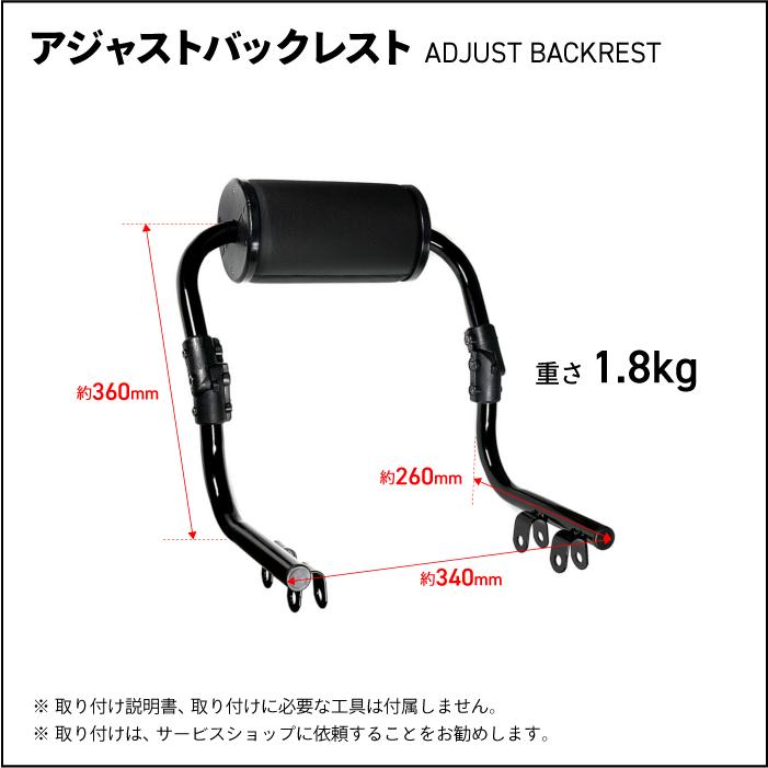 R-SPACE ライトキャリア・アジャストバックレストセット ホンダ CT125