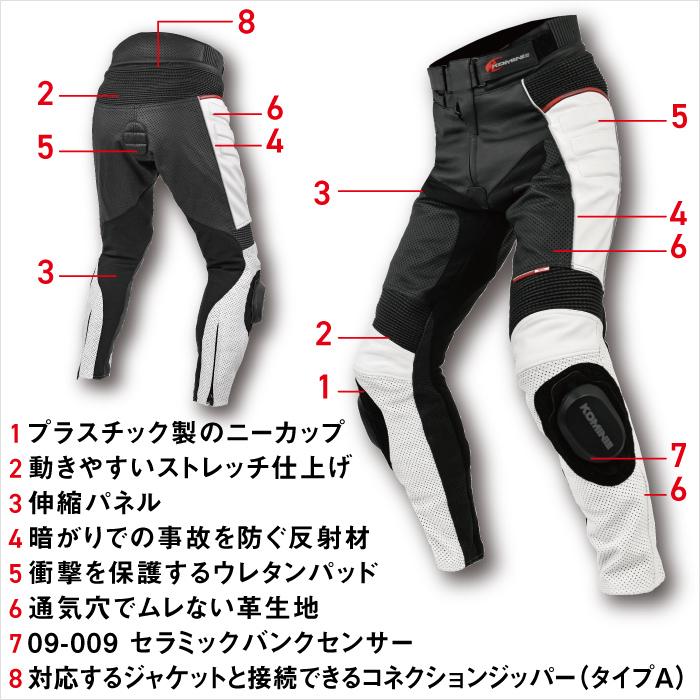 コミネ（Komine） 在庫限り【サイズ交換不可】コミネ バイクパンツ PK
