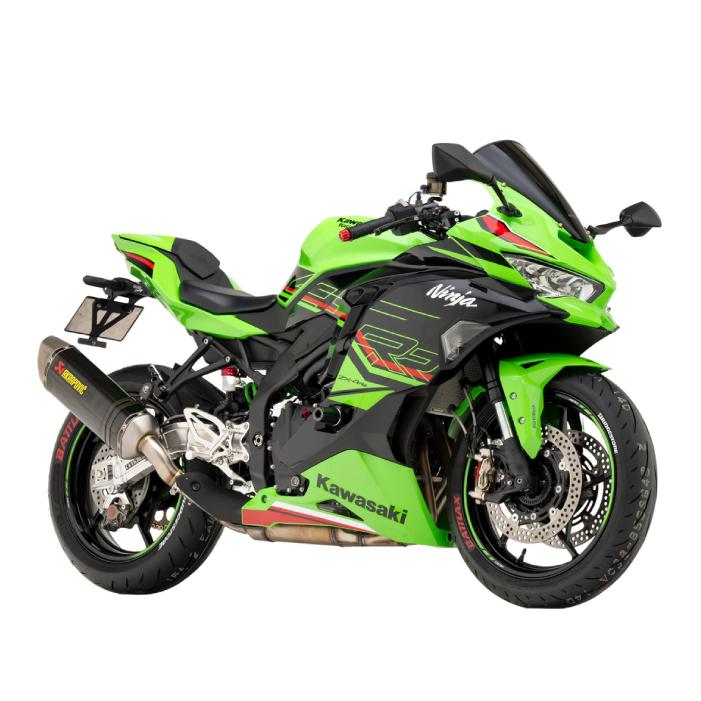 直送品 スウェッジラインプロ フロントホースキット カワサキ Ninja ZX-4RR／ZX-4R SE (24-25) Bremboキャリパー仕様 バイピース ステンレスブラック/クリア | SWAGE-LINE | 06