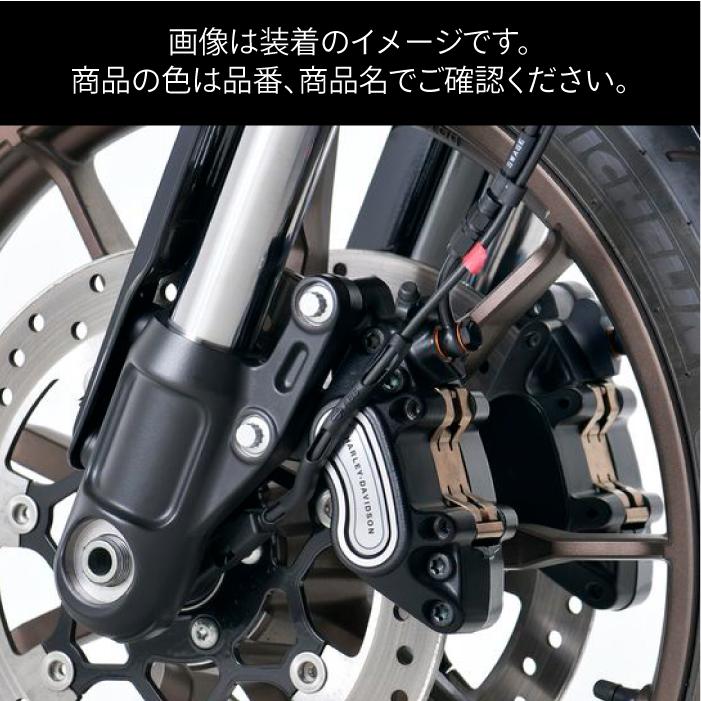 直送品 スウェッジラインプロ フロントホースキット トライピース ハーレー FXLRS ABS (20-23) ステンレスブラック/クリアホース SWAGE-LINE PRO BTP909FT_1
