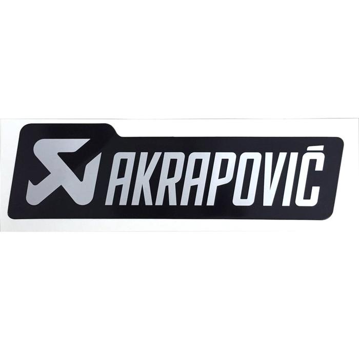 AKRAPOVIC アクラポビッチ 耐熱サイレンサー ステッカー 135x40mm BLK
