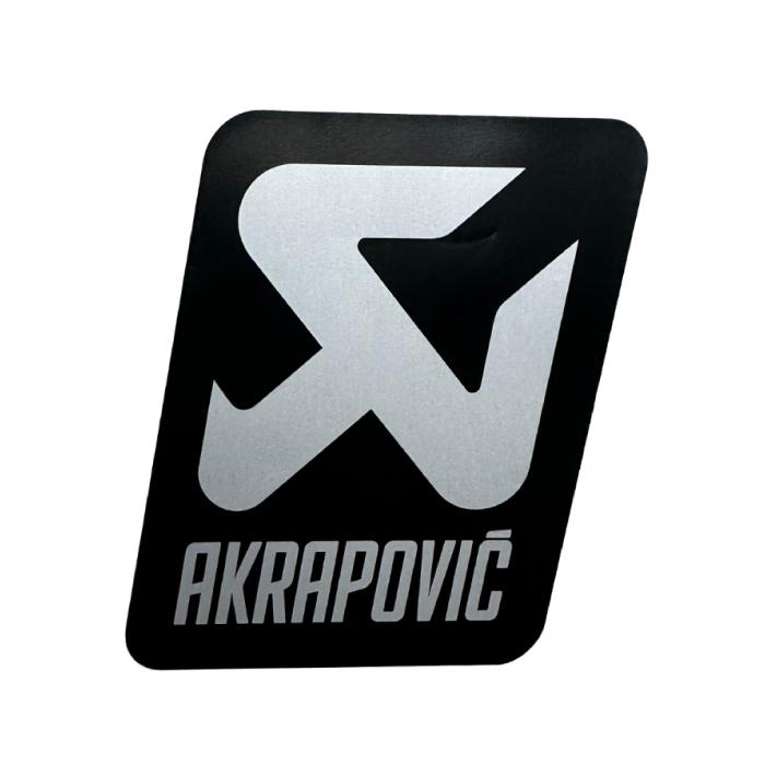 AKRAPOVIC アクラポビッチ 耐熱サイレンサー ステッカー シルバーロゴ