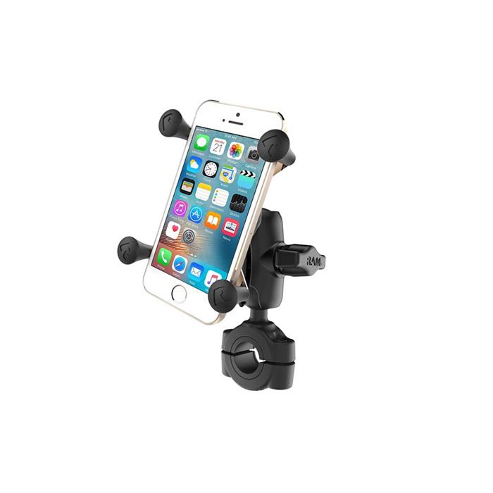 ラムマウント Xグリップ＆バーマウントベース スマートフォン用 ショートアーム テザー付 RAM MOUNT RAM-B-408-75-1-A-UN7U | RAM MOUNTS