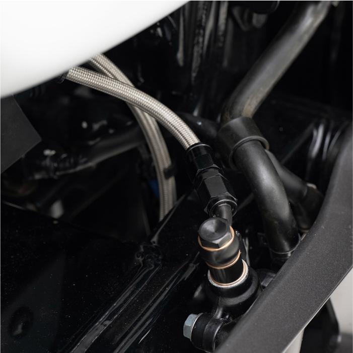 直送品 スウェッジラインプロ リアホースキット ホンダ GB350 (21-23) レッド＆ブルー/ブラックホース SWAGE-LINE PRO HONDA SAPB0057Rの画像