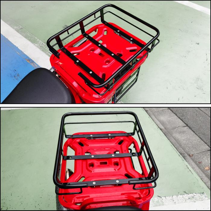 R-SPACE リアバスケット ブラック ホンダ CT125 ハンターカブ用 HONDA (JA55 JA65) アールスペース REAR BASKETの画像