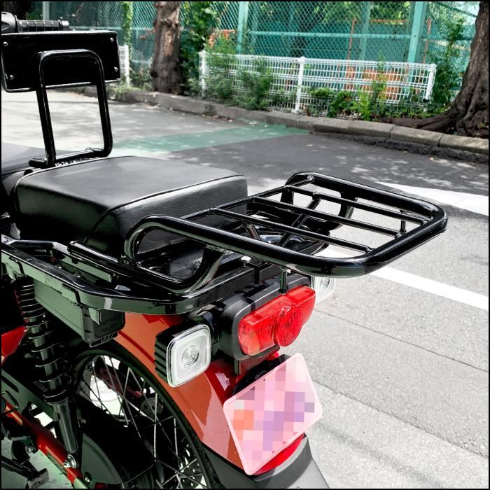 R-SPACE トップケースキャリア ブラック ホンダ CT125 ハンターカブ用 HONDA (JA55・JA65) アールスペース TOP CASE CARRIERの画像