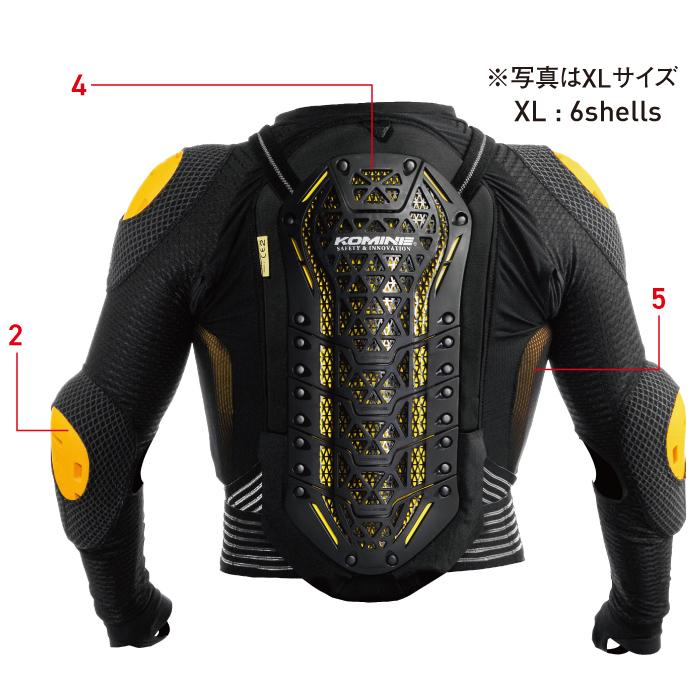 コミネ プロテクター SK-823 CEレベル2セーフティジャケット KOMINE 04  