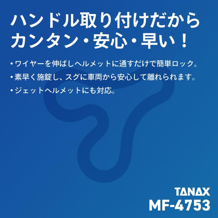 TANAX（タナックス） モトフィズ MF-4753 ヘルメット用ワイヤーロック