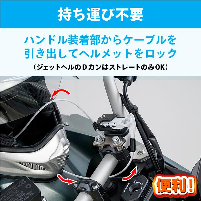 TANAX（タナックス） モトフィズ MF-4768 ヘルメット用ワイヤーロック