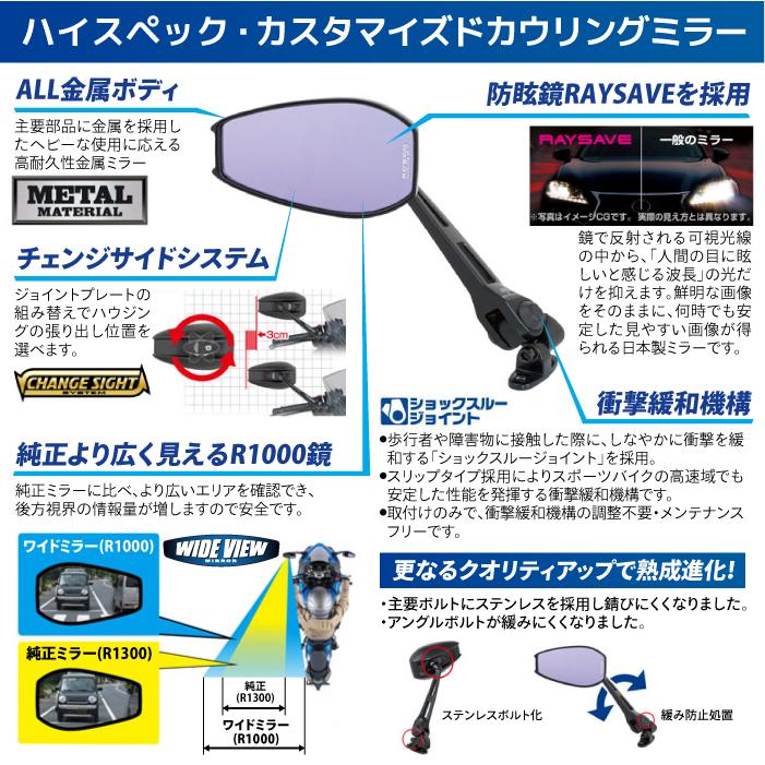 TANAX（タナックス） ナポレオン NC-003 カウリングミラー13 TANAX