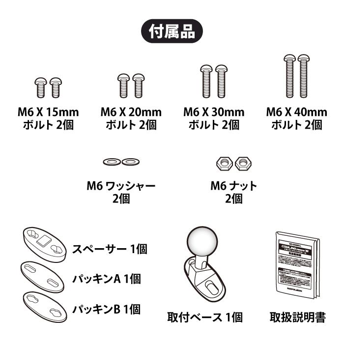 TANAX（タナックス） ナポレオン NC-006R 右側用 カウリングミラー16R