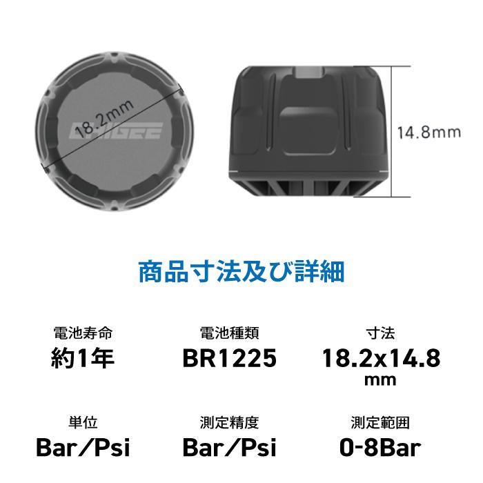 TANAX（タナックス） SRS-002 タイヤ空気圧センサー(前後入り）TANAX