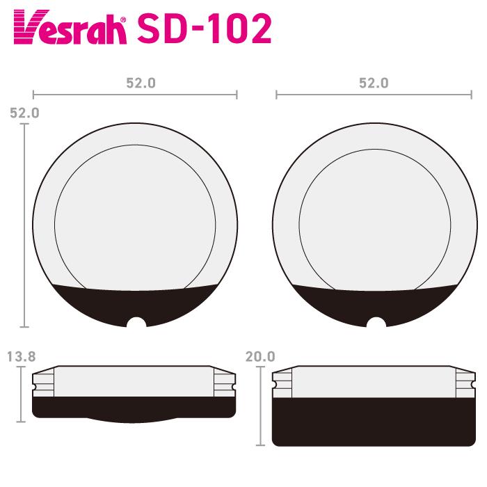 Vesrah ベスラ SD-102 レジンブレーキパッド ビンテージ バイク ホンダ