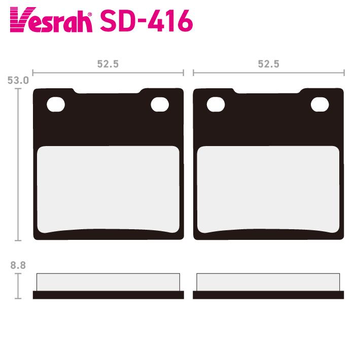 ベスラ ブレーキパッド レジン フロント カワサキ KZ750 2輪