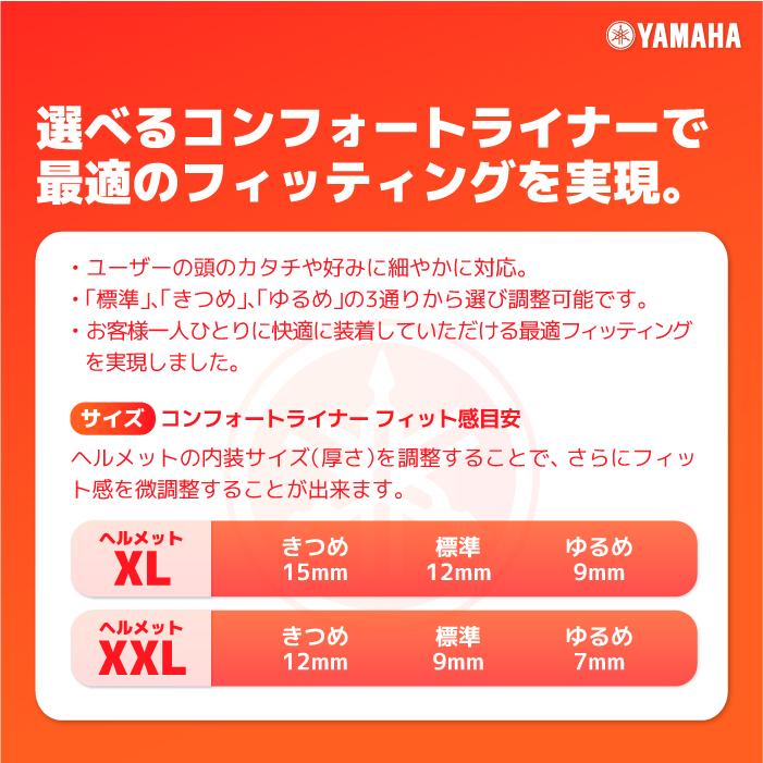ワイズギア ヤマハ YJ-20 ZENITH コンフォートライナー XL/XXL用 7mm