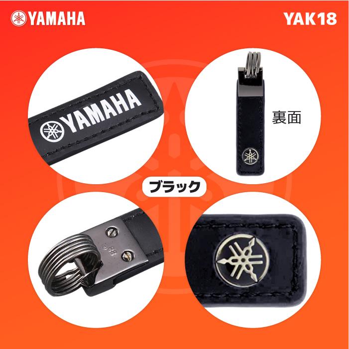 ワイズギア ヤマハ YAK18 スクエアキーホルダー ブラック YAMAHA