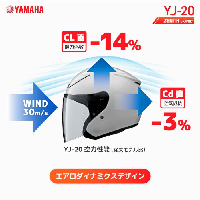 ヤマハ YJ-20 ゼニス グラフィック YAMAHA ZENITH Graphic バイク ヘルメット ジェットヘルメット｜jline｜06