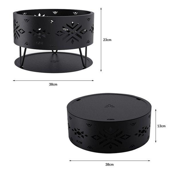 KZM 焚き火台 キャンプ ストーブ おしゃれ バーベキュー コンロ ソロ