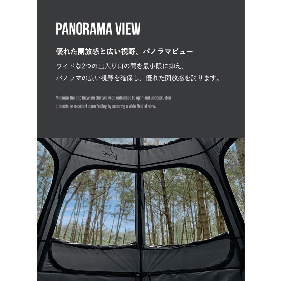 KZM OUTDOOR ビバドームシェルタープライム ブラック 改良版 KZM OUTDOOR ビバドームシェルタープライム ブラック 改良版
