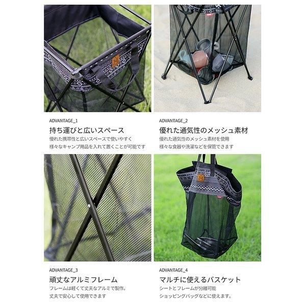 KZM OUTDOOR（カズミ アウトドア） KZM ランドリーバスケット 洗濯カゴ