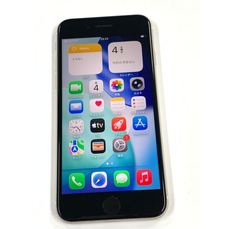 iPhone 電池100% SE(第3世代) 256GB スターライト SIMフリー : JM