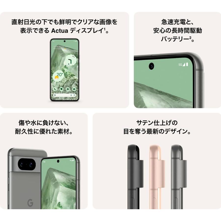 Google Pixel 8 訳アリ 未使用品 128GB Obsidian SIMフリー : JM