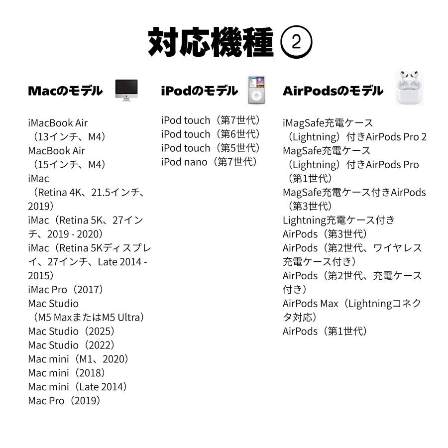 【APPLE純正】Lightning - USBケーブル（1 m）アップルライトニングケーブル 純正品 iPhone iPad Mac iPod AirPods 対応 | Apple | 04
