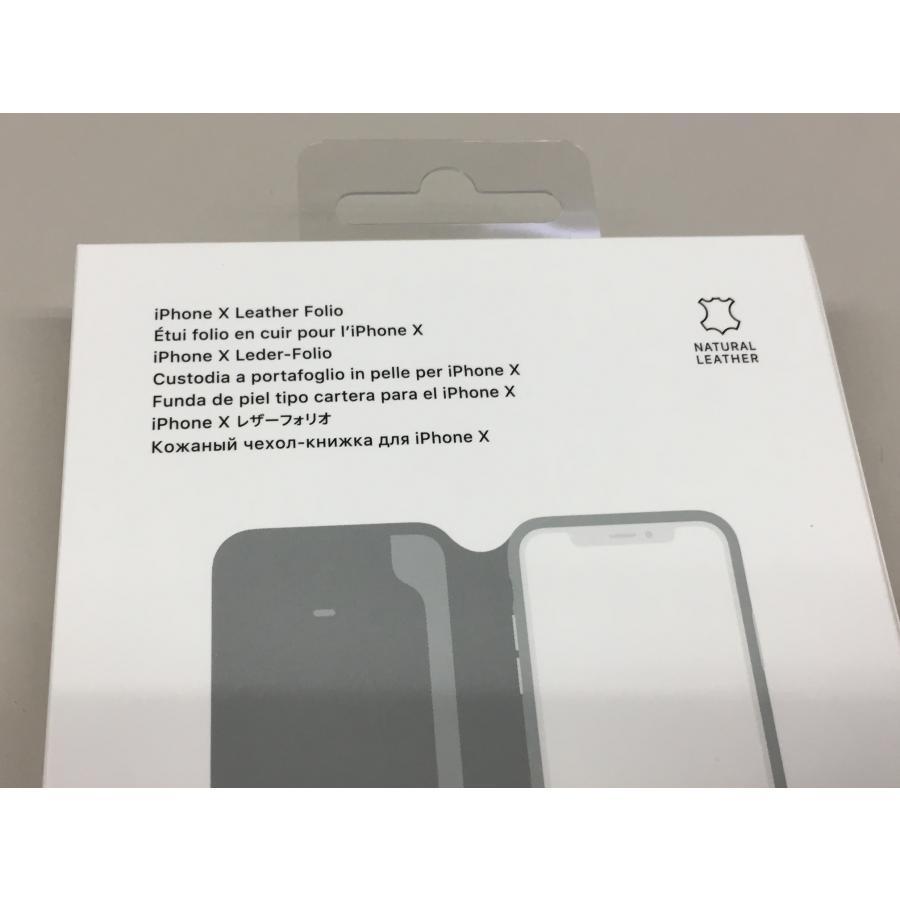 Apple 純正 iPhone X ( iPhoneXS )用レザーフォリオ ウォレッド ケース