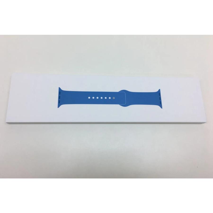 Apple Watch - 新品未開封品 apple watch純正品バンド ブルー モダンバックル　正規品 Apple Watch 送料無料 アップル純正レザーベルトapple watch