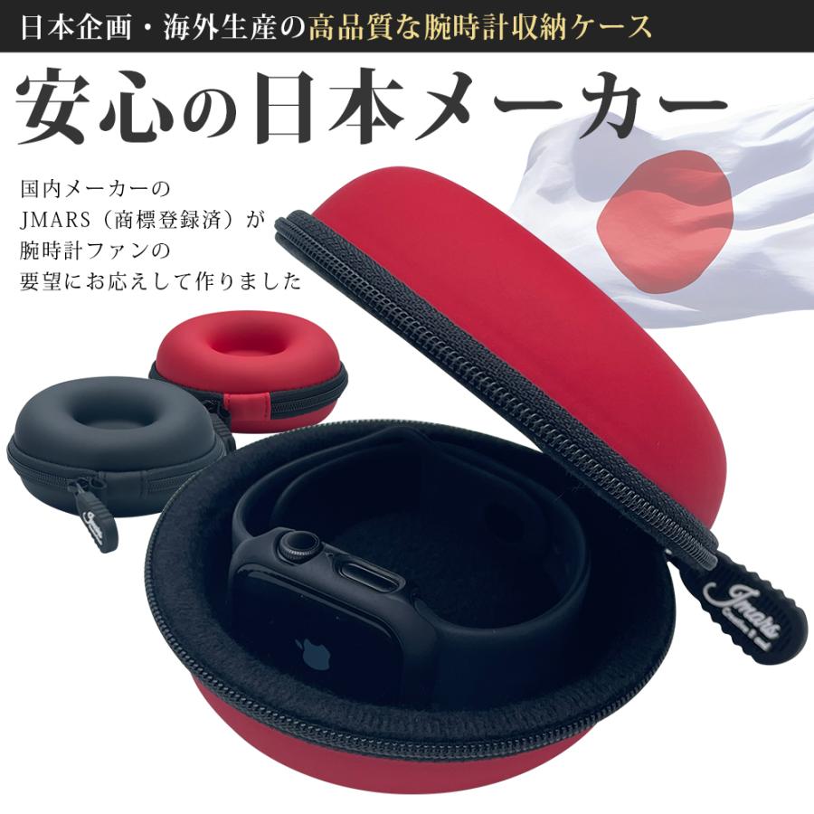 JMARS 腕時計ケース 1本用 PUレザー 携帯ケース 収納ケース 持ち運び