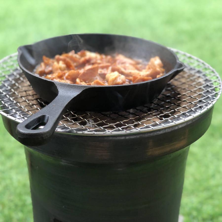 人気急上昇】 希少品 三河焼き 黒七輪 希少品 三河焼き 七輪