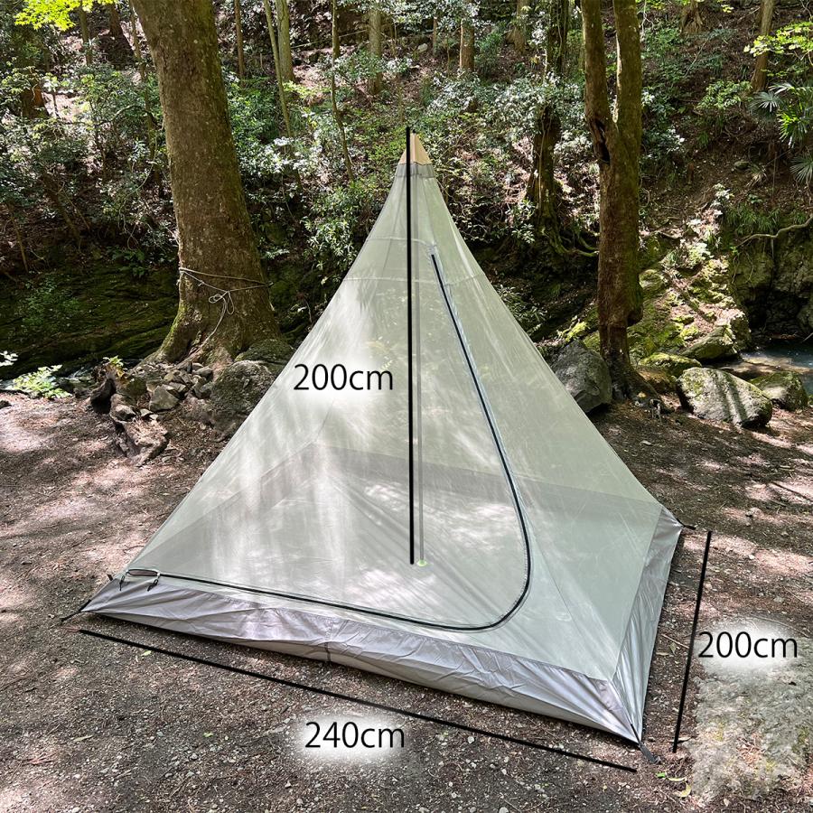 KURONOS クロノス テント BLACK TENT 1GOU ワンポールパップ KURONOS クロノス テント BLACK TENT 1GOU ワンポールパップ