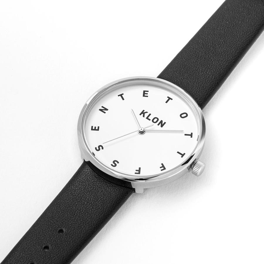 腕時計 時計 メンズ レディース ギフト クローン KLON ALPHABET TIME [38/W-FACE/B-BELT]｜jmc｜02