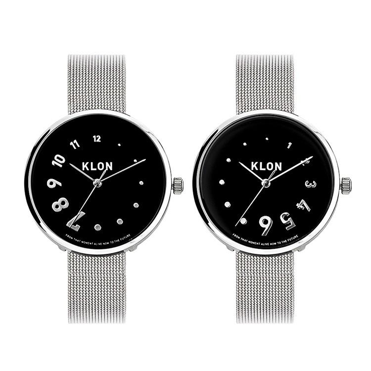 SALE価格  腕時計　ベルト　ホワイトとシルバー KLON 腕時計(アナログ)