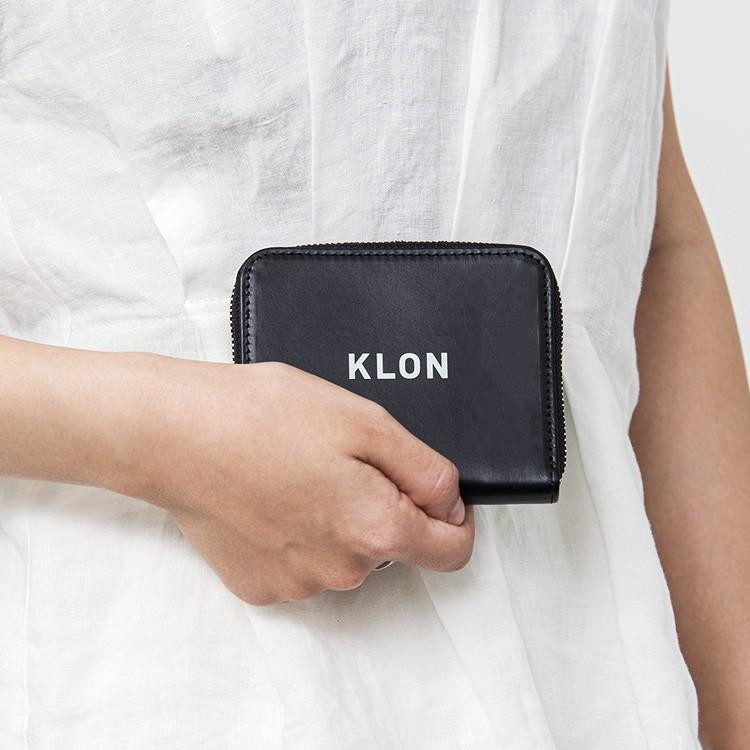 ウォレット 長財布 モノトーン シンプル KLON COMPACT WALLET BLACK