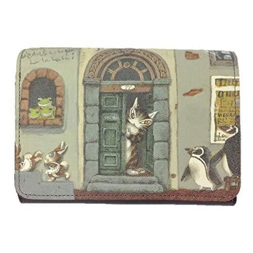 Wachifield わちふぃーるど 長財布 革 A B07gvkfxjx Wachifield ダヤン 本革 財布 帽子 ファッション小物 エンボスアート 財布 お祭り広場 なつみ商会 ２つ折り A B07gvkfxjx